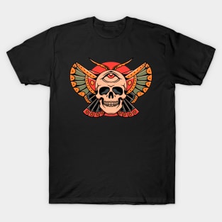 skull butterfly tattoo T-Shirt